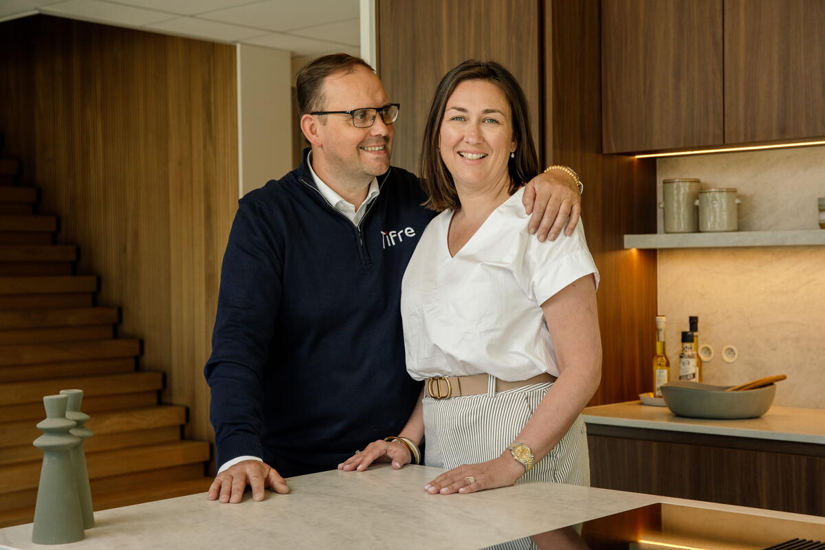 Frederik Smet en Kelly Van Landeghem, zaakvoerders Tifre. 