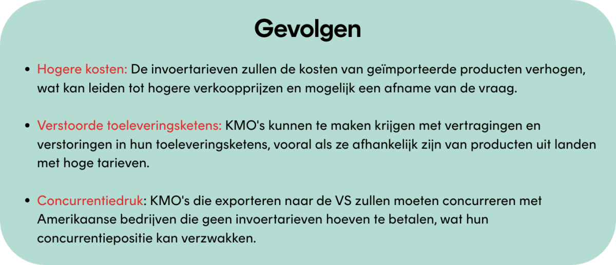 De gevolgen voor bedrijven op de Amerikaanse invoertarieven